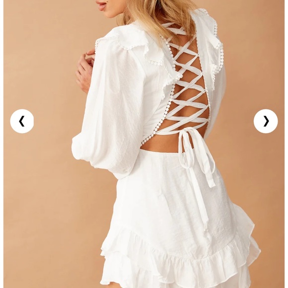 Sage And Paige ruffled up mini white - Picture 2 of 4